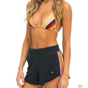 NWT* Aviator Nation women’s 5 stripe lounger short *